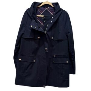 Pendleton Navy Trench Coat with Hood Size 10